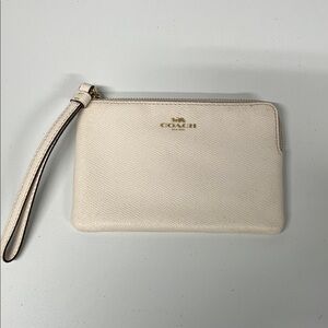 Coach New York Cream Wristlet